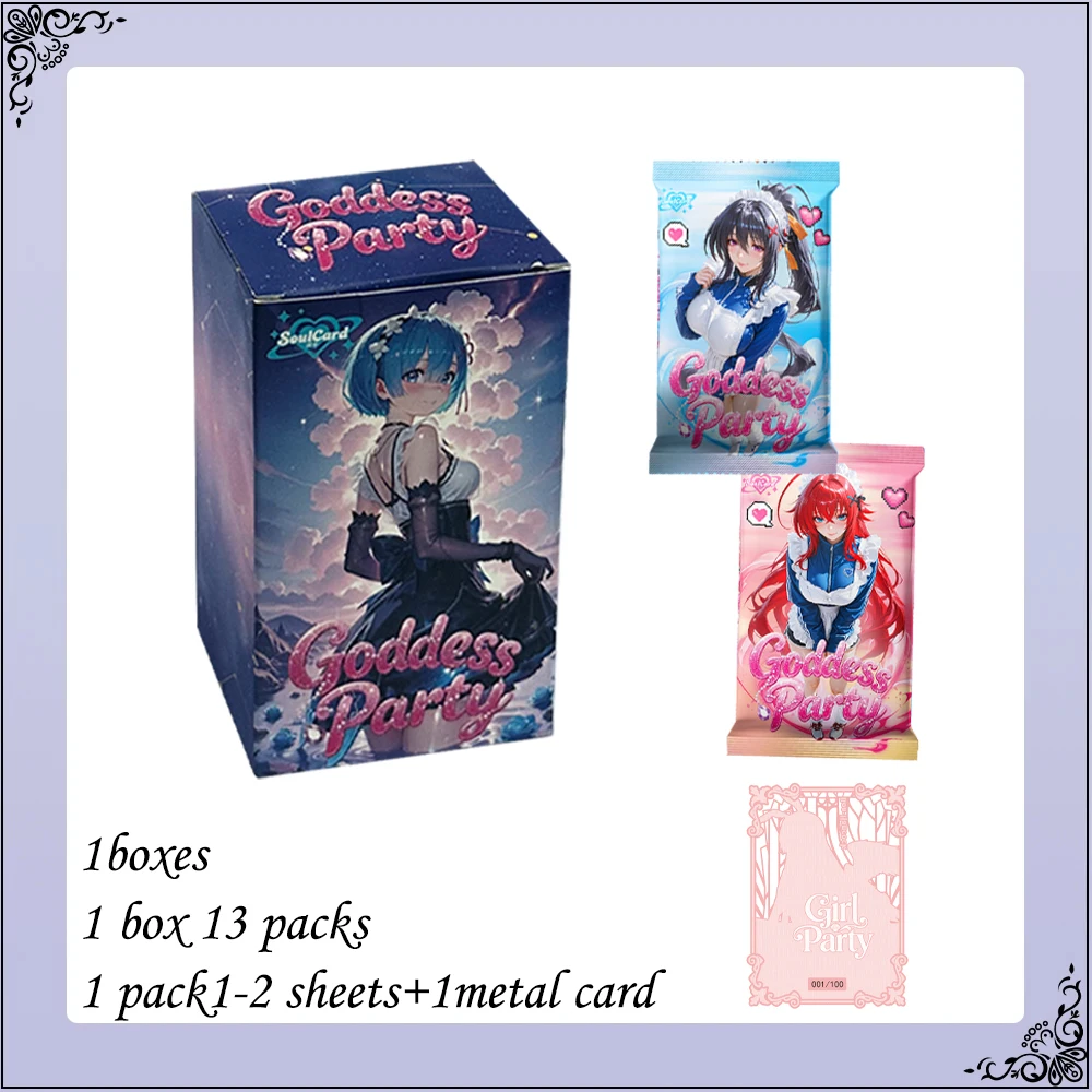SoulCard Goddess Party Booster Box: Goddess Story Waifu CCG-Karten, Sammelbare Tauschkarten für Mädchen