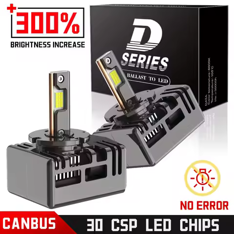 2PCS D5S Headlight 6000K LED Bulb 300W D1S D2S D3S D4S D8S Xenon Replacement Lights Super Bright Conversion Kit for Plug&amp;Play12V
