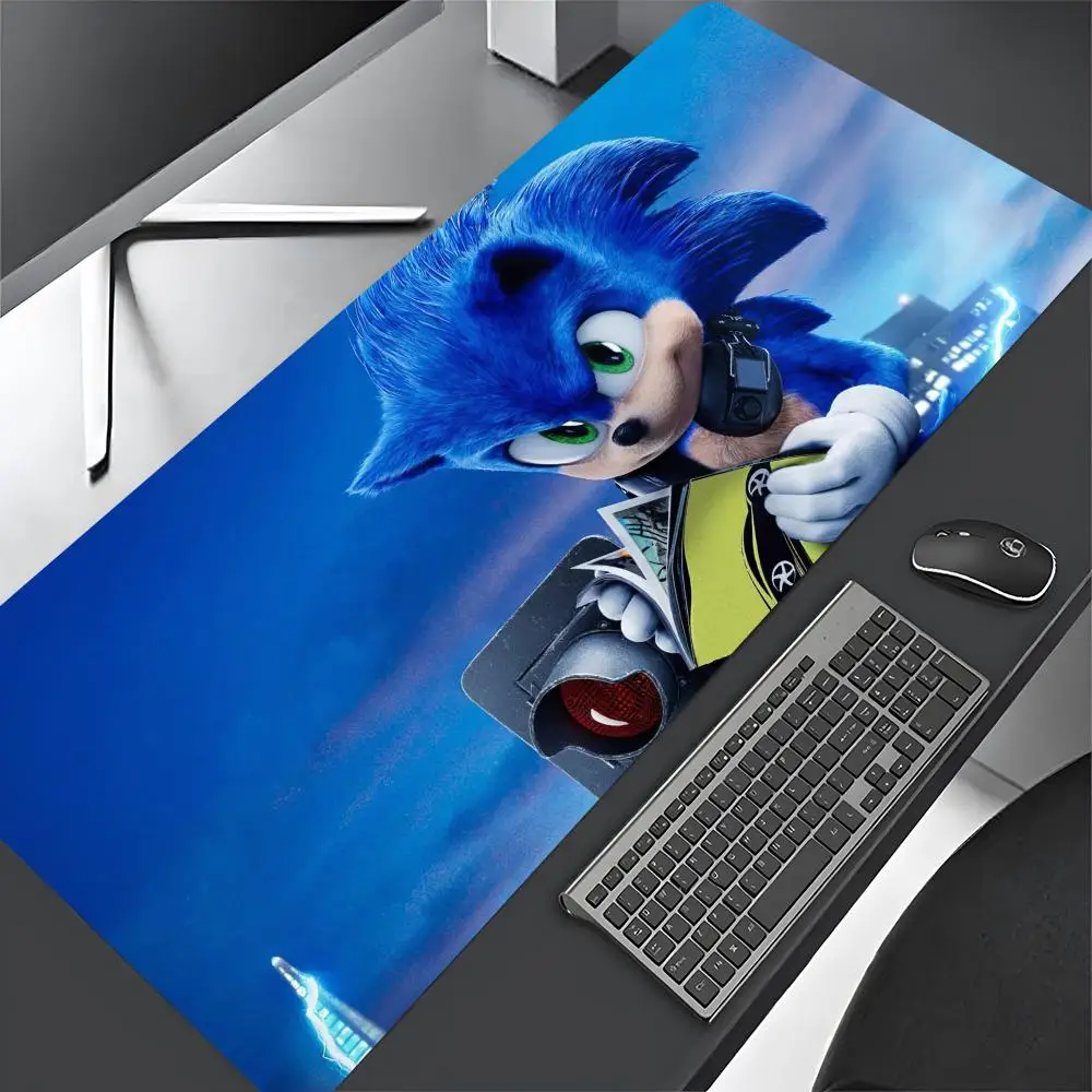 S-Sonic The H-Hedgehog Mouse Pad Gaming Mousepad Large 900x400mm MouseMat Gamer practical Mause Carpet PC Desk