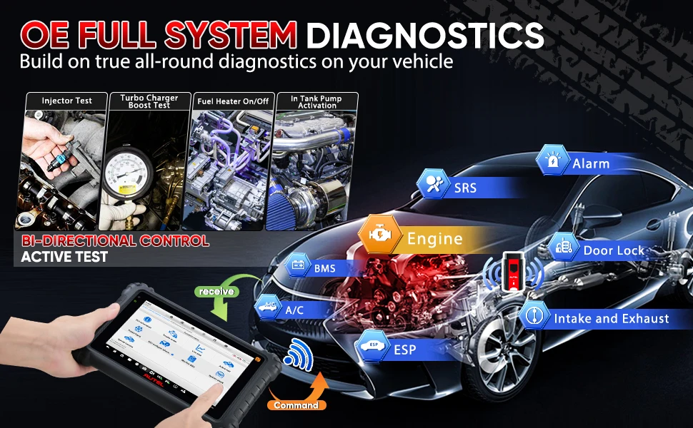 Autel MaxiCOM MK906S Pro2-TS MK906S Pro-TS Auto-TPMS-Programmierdiagnosetool ECU-Codierung aller Systeme OBD2-Diagnosescanner – Detail 9