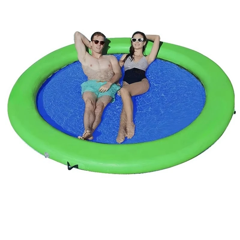 

Heavy Duty Pvc Inflatable Water Hammock Spacious For Lake Pool Tanning And Party Relaxation