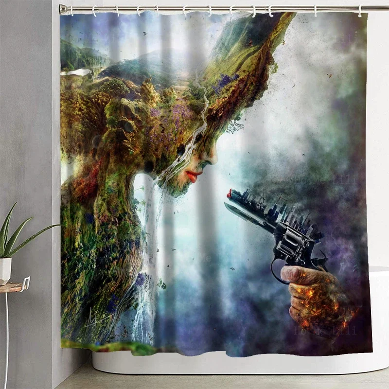 Personified Mother Earth Is At Gunpoint Greek Myth Mother Of Gods Gaia Shower Curtain By Ho Me Lili For Bathroom Decoration