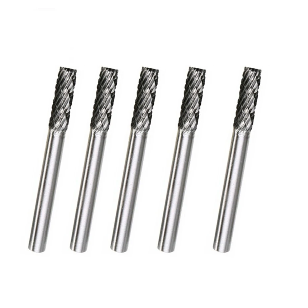 Tungsten Coated. Micrograin Carbide Slot Drill Enhance Your Grinding Experience with Tungsten Carbide Burrs Set of 5