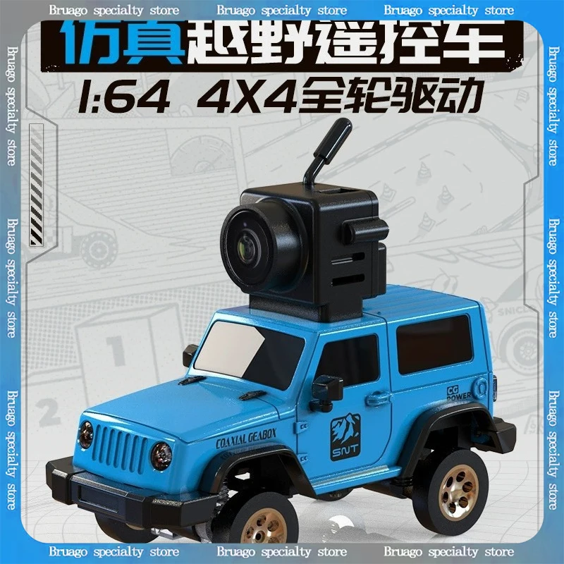 

SNICLO 1:64 беспроводной FPV автомобиль с дистанционным управлением RC полноприводный альпинистский автомобиль для мальчиков внедорожный подарок на день рождения Jeep Wrangler игрушка