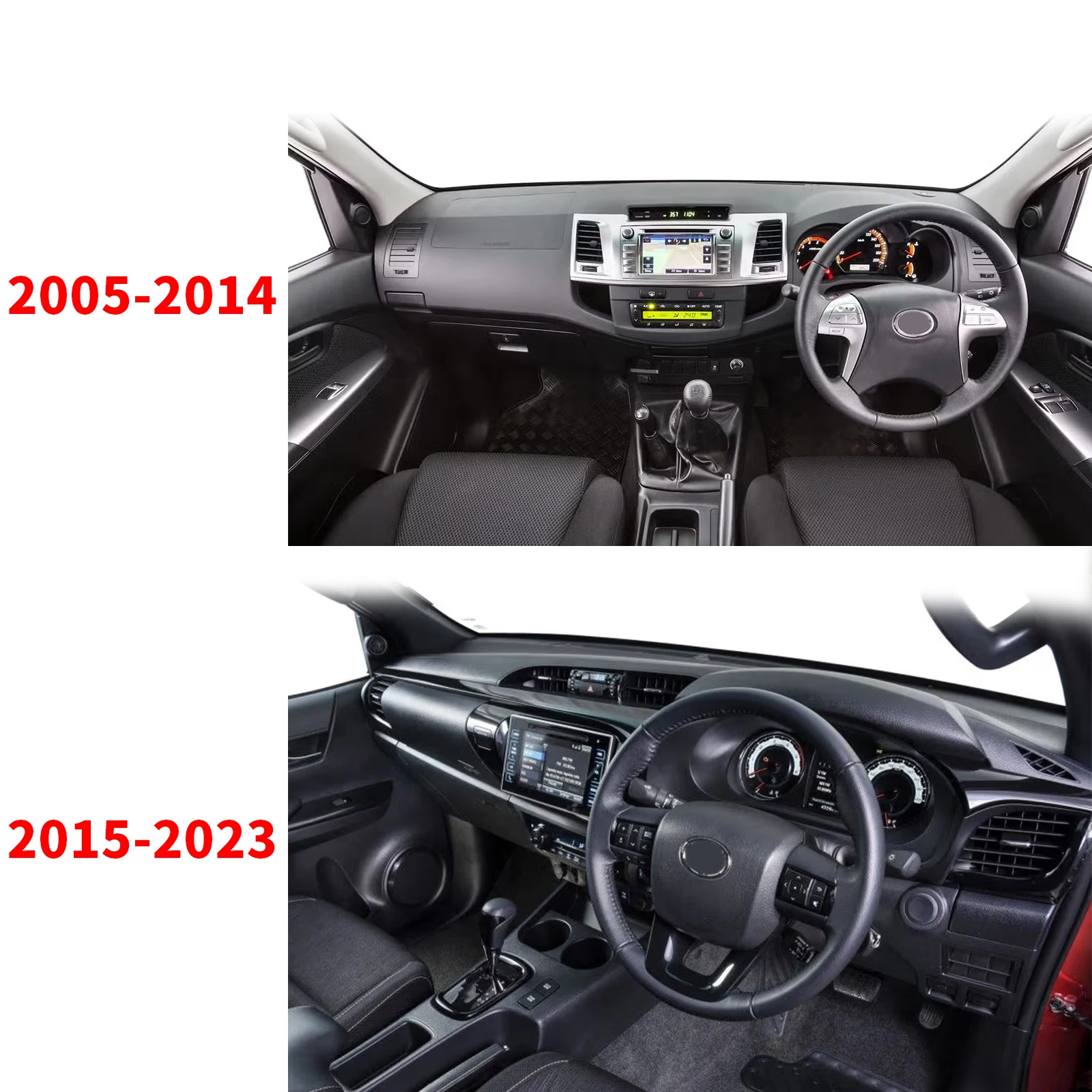 fit for Toyota Hilux 2005-2022 Fortuner AN30 Car Accessories Dashmat Protective Carpet Dashboard Cover Pad DashMat Sunshade