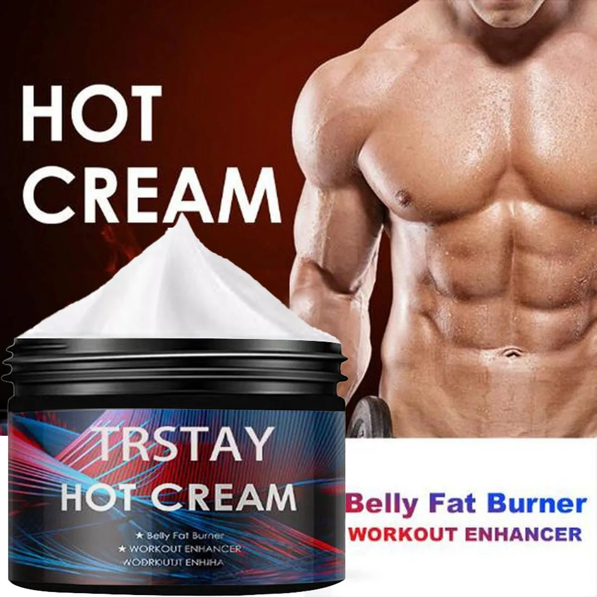 TRSTAY heating cream abdominal fat burner large exercise enhancer