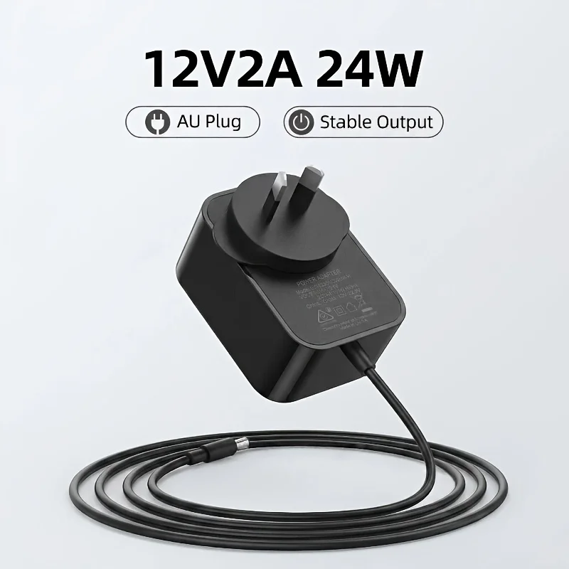 Australian standard 12V2A 24W DC port 5.5MM * 2.5MM power adapter, can drive industrial electromechanical and other equipment