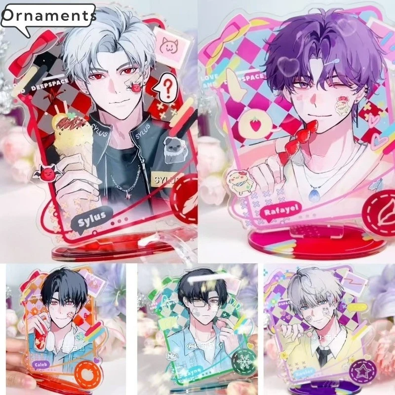 ความรักและ Deepspace Caleb Xavier Zayne ส่วนบุคคล Creative Stand เครื่องประดับโต๊ะนักเรียนการ์ตูนน่ารักตารางวันหยุดของขวัญ