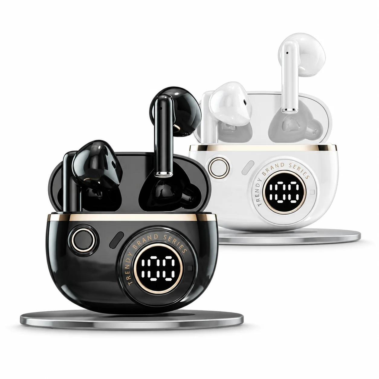 Premium Balanced Armature Wireless Earbuds Noise Isolation Gaming Earphones with Mic Ideal for Video Equipped with Charging Case