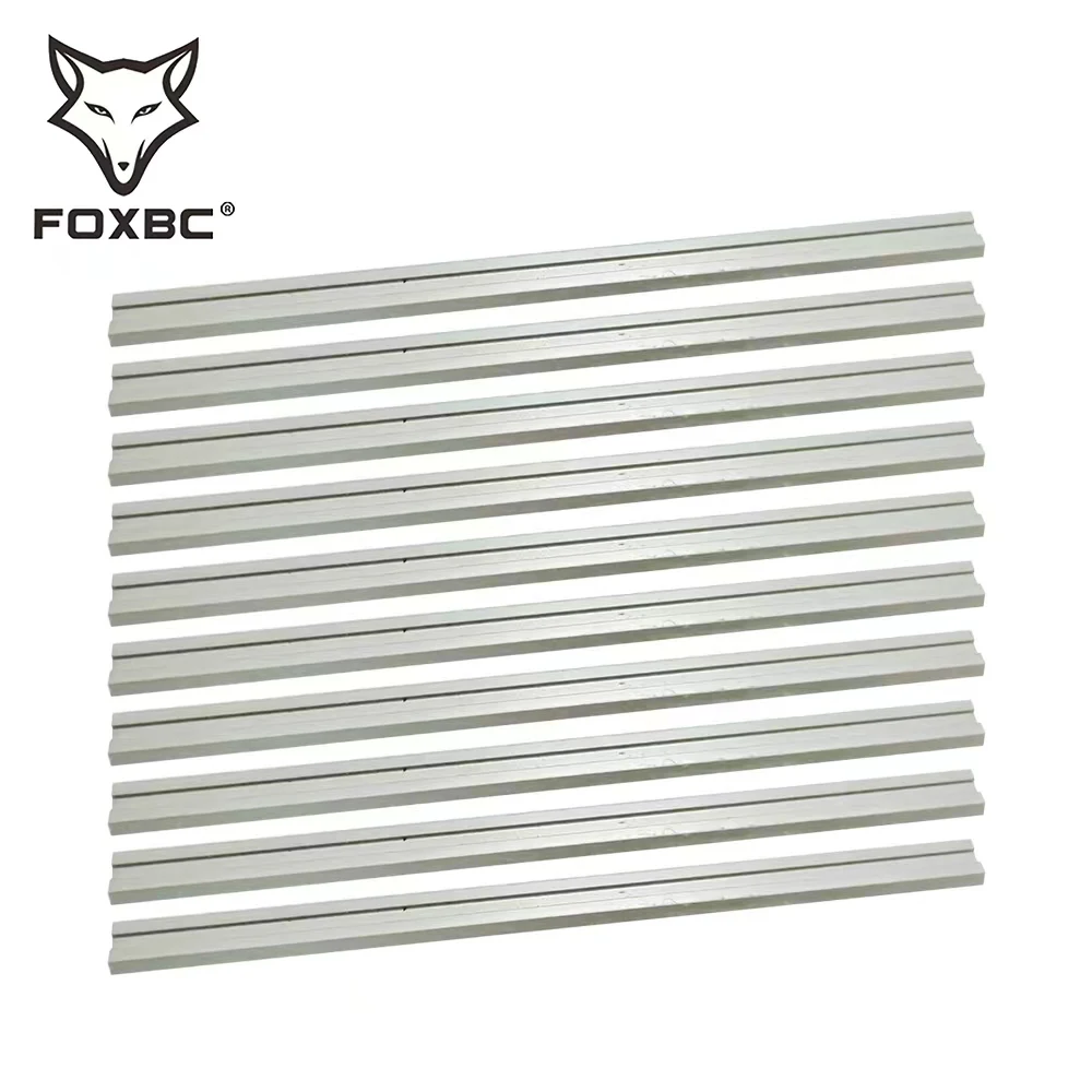 FOXBC-cuchillas Cepilladoras de 82mm para BOSCH 2, 608, 635, 350, accesorios para herramientas eléctricas de carpintería, 3-1/4 ", 10 Uds.