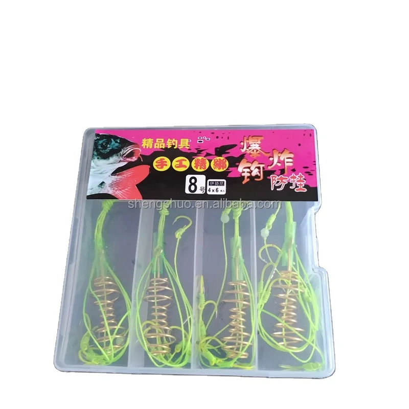

100PCSExplosive Fishing Hook Pack Fish Hook Super Deal High Carbon Steel With Plastic Box