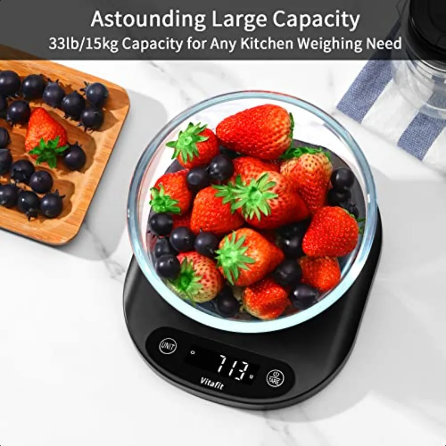 33lb 15kg Digital Food Scale in High Precision 0.1oz 1g Our Own Kitchen Scale Profional Factory Since 2001 Home and Kitchen ent