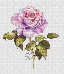 Pink ROSES 27-30 Cross Stitch DIY Embroidery Kits Cotton Canvas Home Fashionable 14CT unprinting Needlework