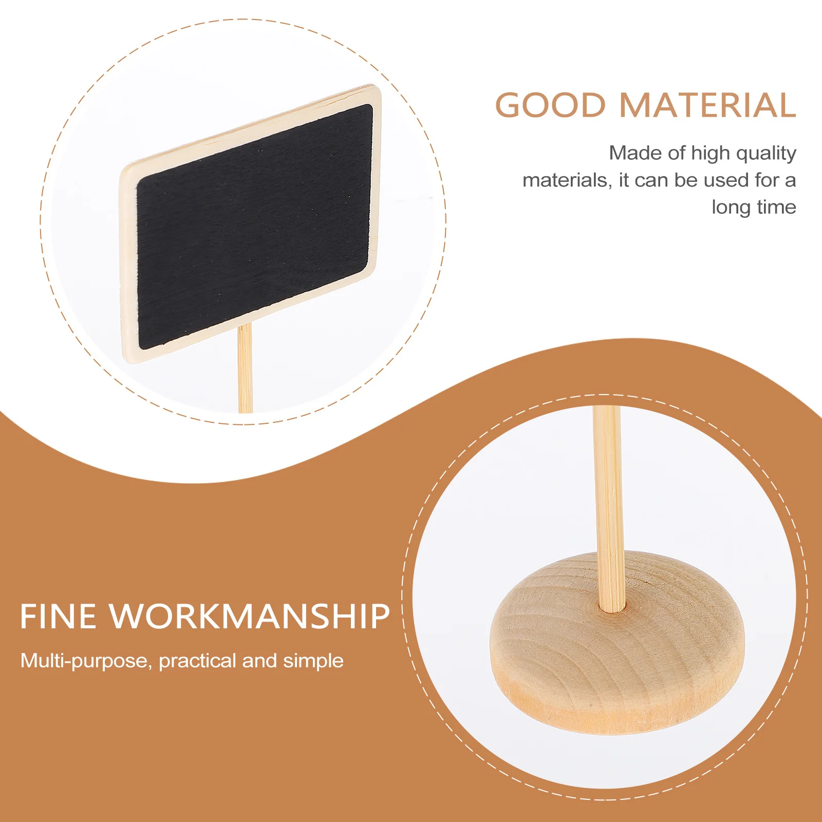 10 قطعة علامات السبورة الصغيرة الخشب مستطيل السبورات الصغيرة رسالة مجلس علامات للحرف ديكور الحفلات علامة السبورة الصغيرة