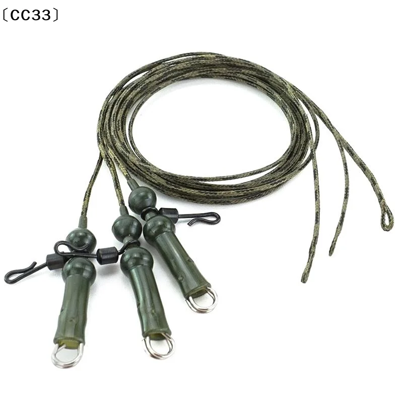 〔CC33〕3 Stück für Karpfen-Rig-Blei-Clips, Karpfenangel-Blei-Kern mit Helikopter-Rigs, geflochtene Angelschnur