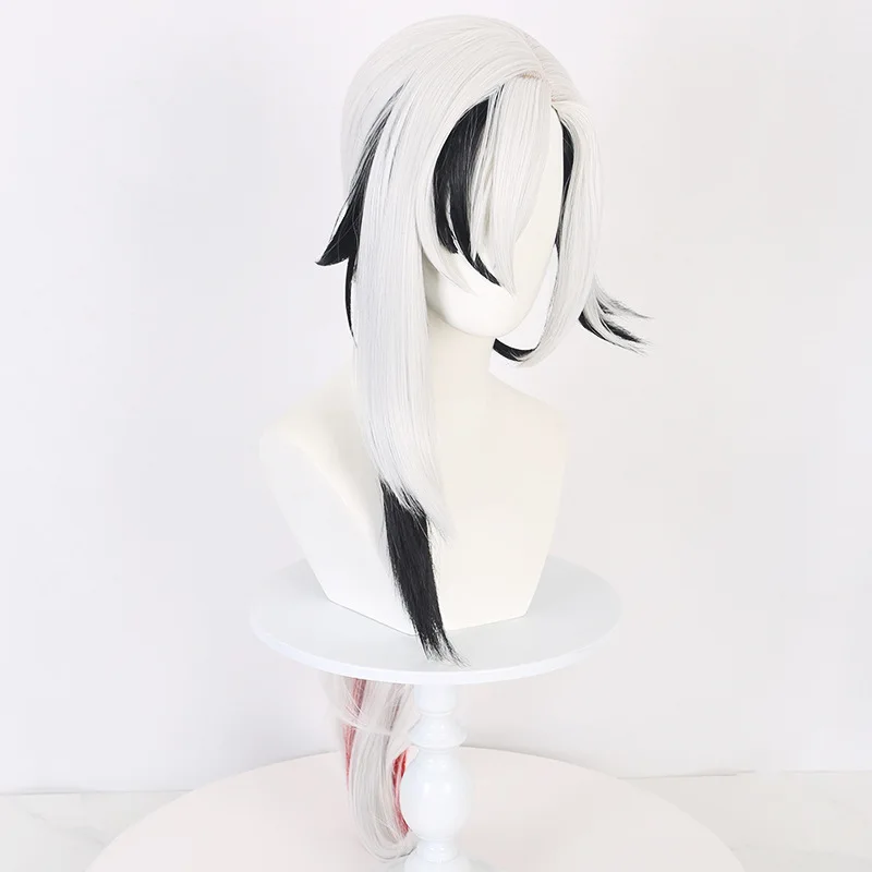 アレシノの長い髪は、リアルなトップを備えた原神インパクトのコスプレウィッグです。