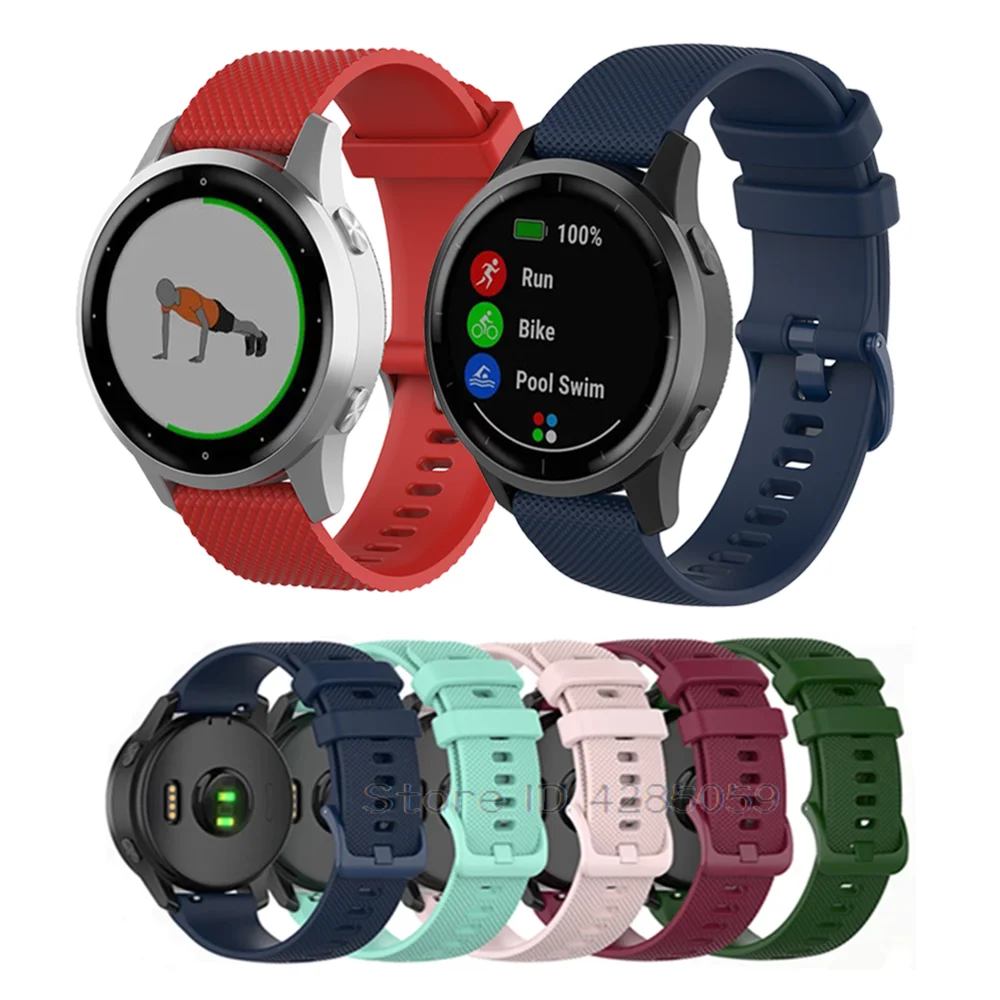 18 20 22mm Uhrenarmband für Garmin Vivoactive 4S Armband Silikon Armband Armband für Garmin Venu