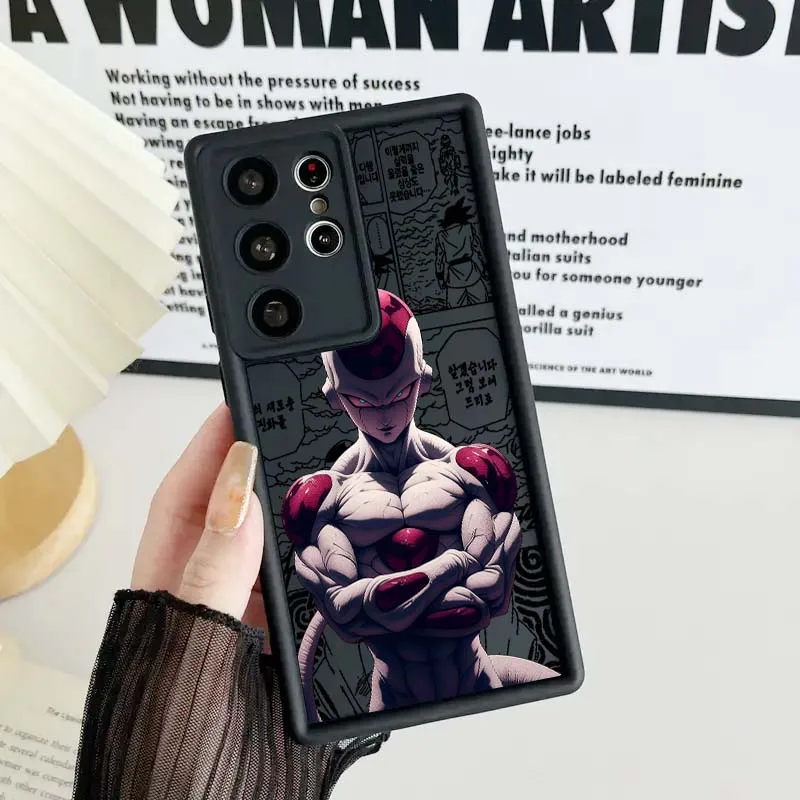 D-dragon ball dos desenhos animados capa legal para samsung galaxy s25 s24 s23 s22 s21 s20 ultra plus fe 5g olho escada caso de telefone