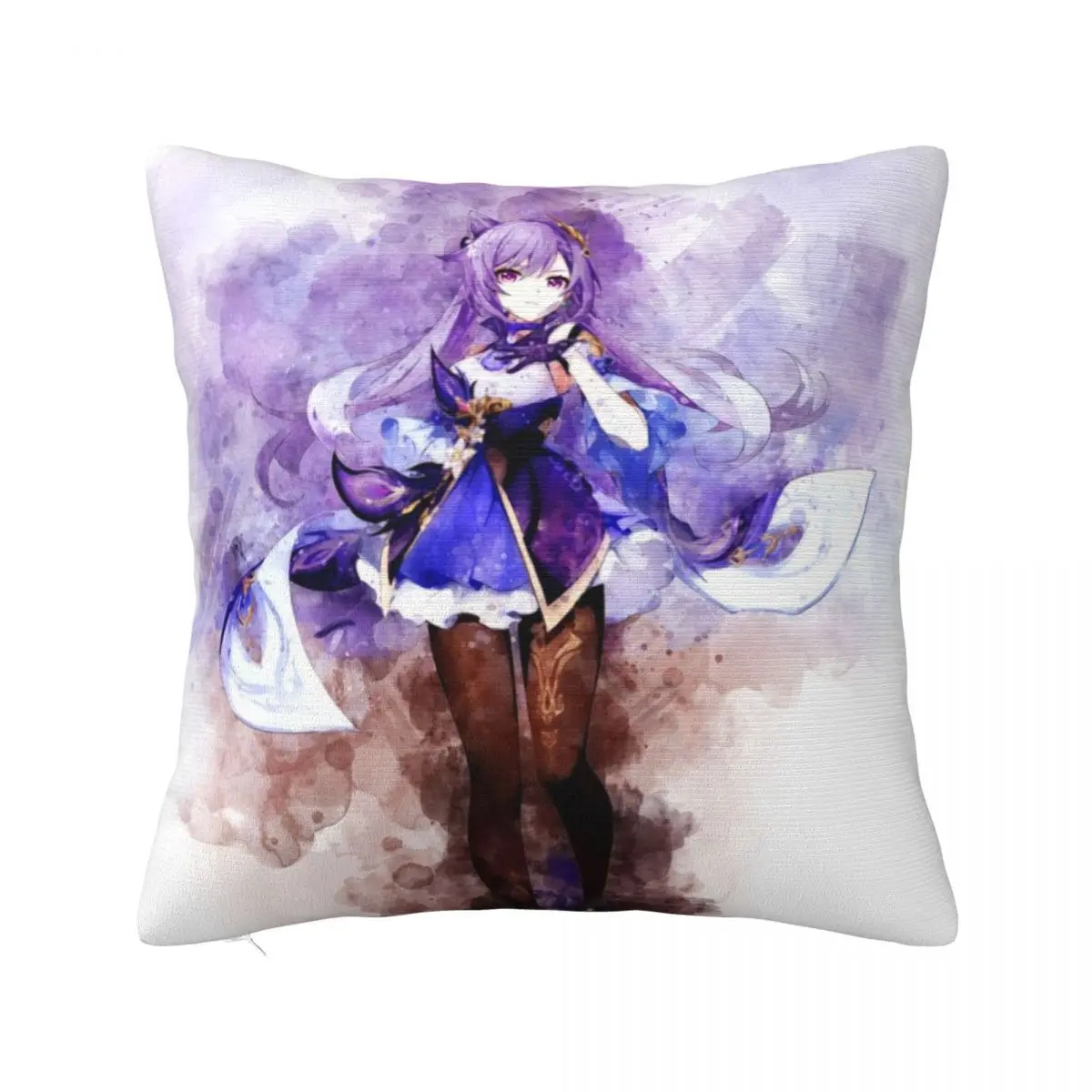 

Genshin Impact - Keqing Throw Pillow Elastic Cover For Sofa Pillowcases Cushion Covers Sofa Pillowcase Cushion Pillows Aesthetic