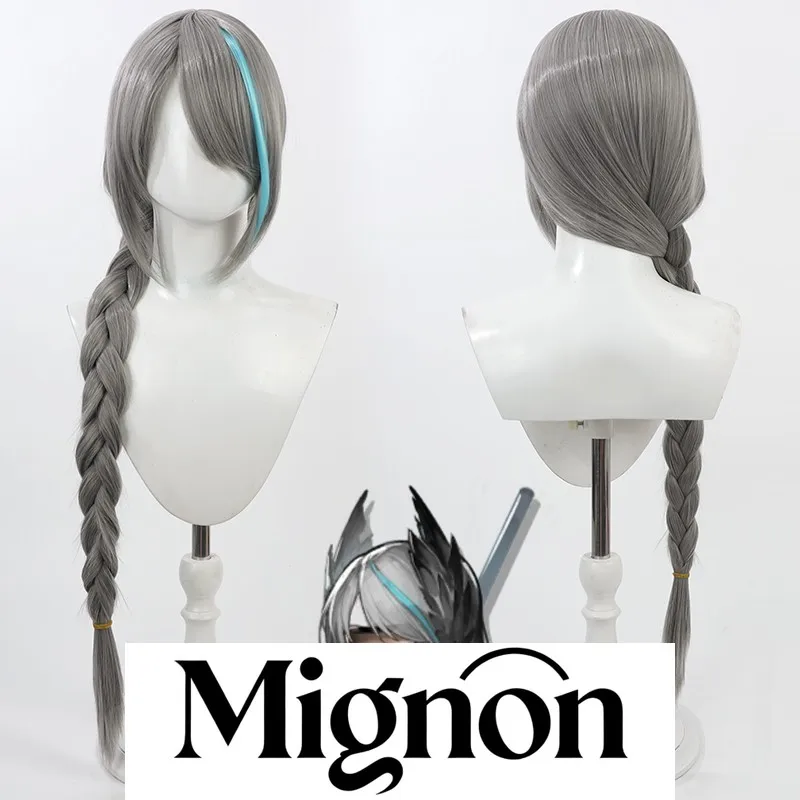 Arknights Pith cosplay wig gray braid Halloween gift