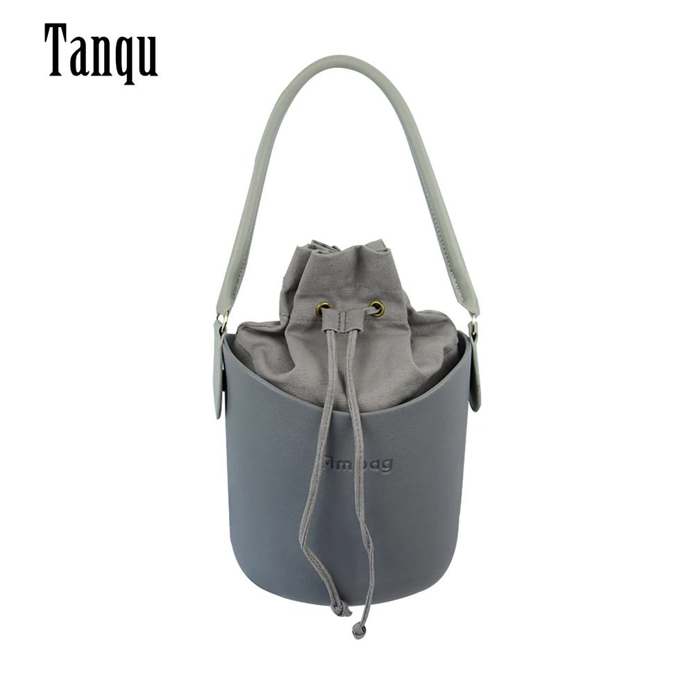 Tanqu New O Bag Style Ambag EVA Basket Bag Body with Handles Pure Color Insert Inner Women Girl Shoulder Messenger Totes Obag