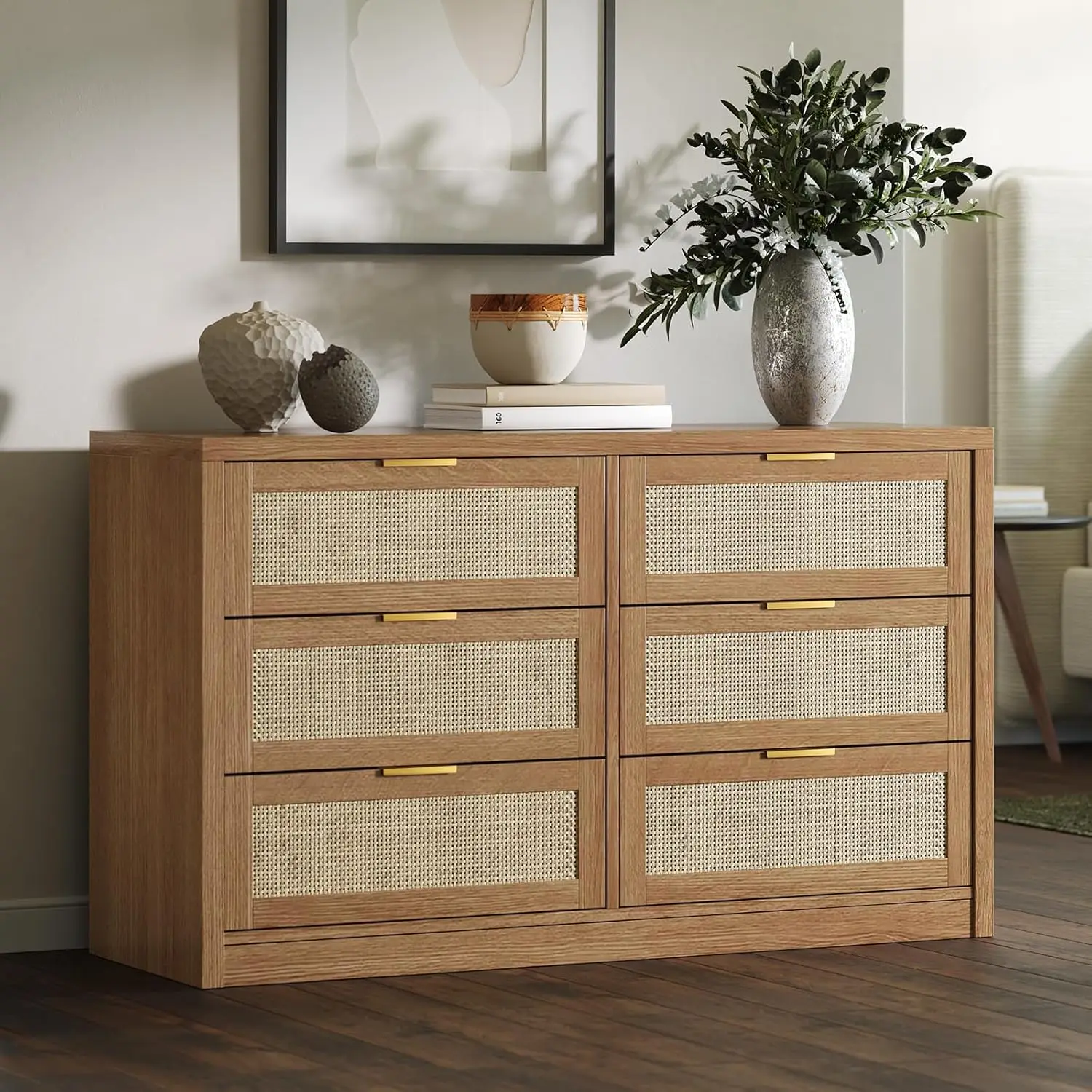 53" Rattan Dresser … - image