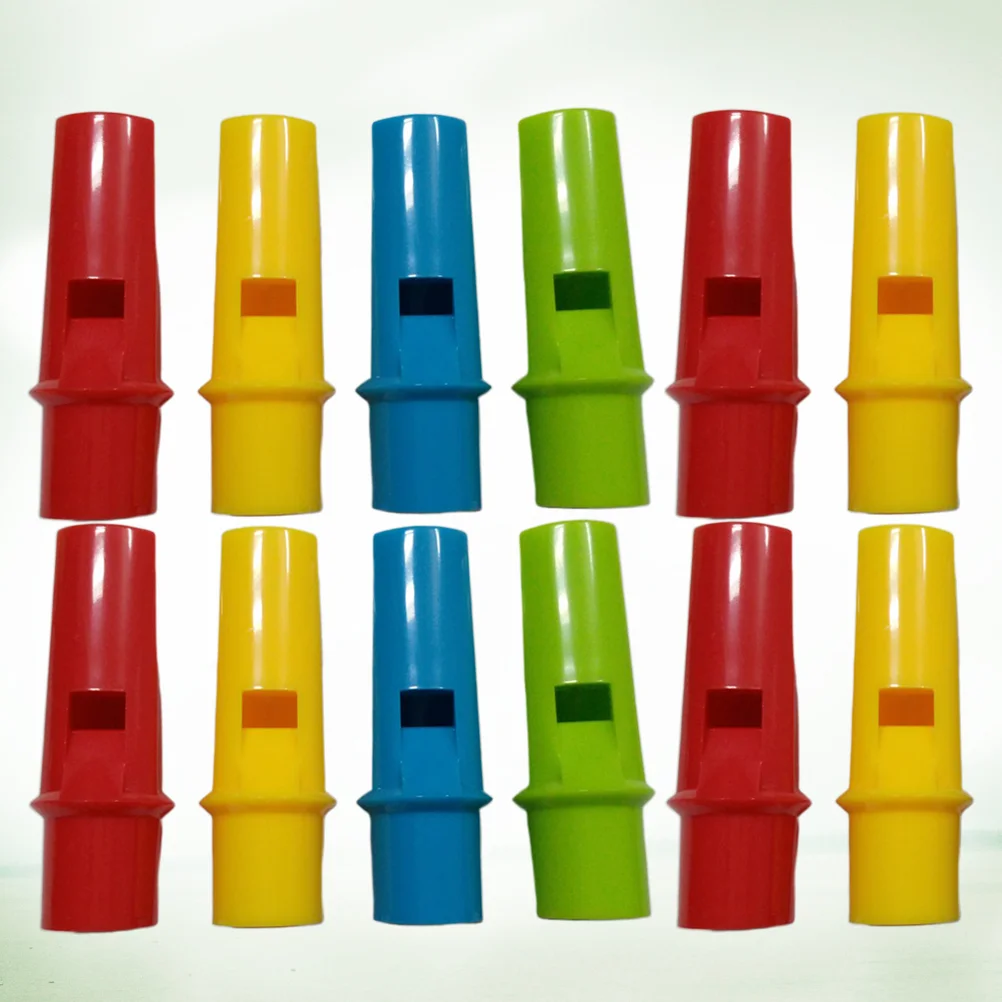 12 Pcs Cylinder Pan Flutes Whistle Toys Safe ABS Materials Improve Music Interest Kids Gifts Musical Instruments