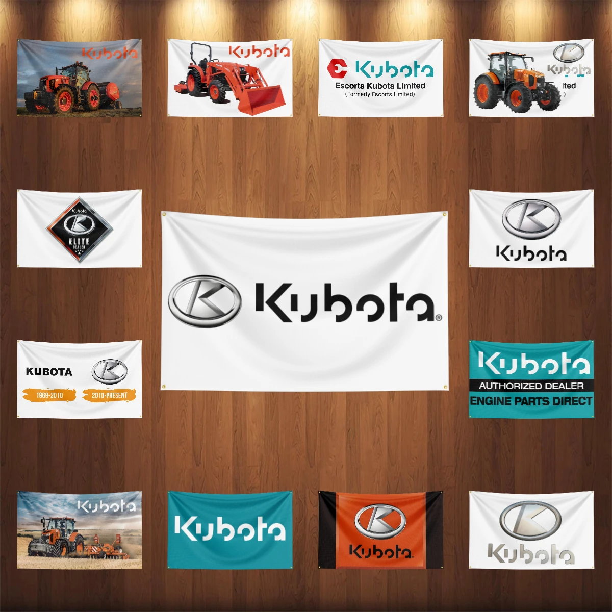 3×5ft k-Kubota Corporations Tractors Flag Polyester Digital Printed Tool Tapestry Banner Curtain For Decor agriculture