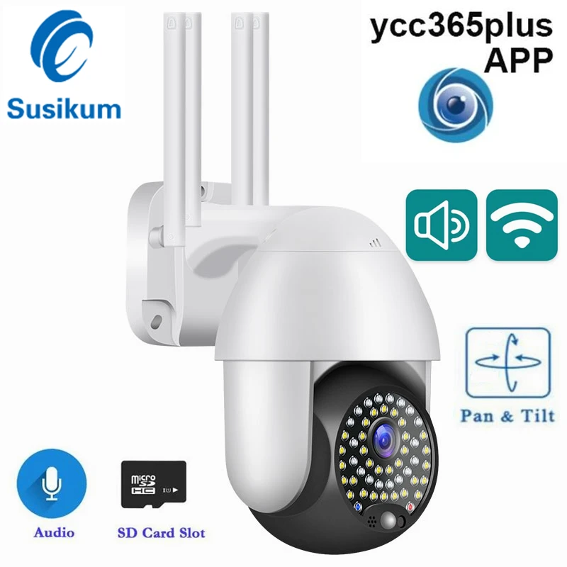 

YCC365 Plus Wifi Camera Outdoor 1080P HD CCTV Security Camera PTZ Waterproof Speed Dome Wireless Surveillance IP Camera