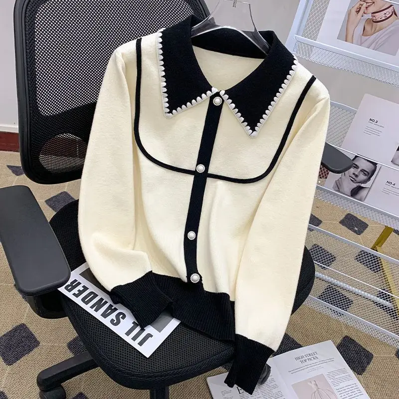 

Womens Pullovers Sweater Cat Knitwears Open Front Cardigan Button Down Coat Outerwear Layering Piece Casual Top Fashion Trends