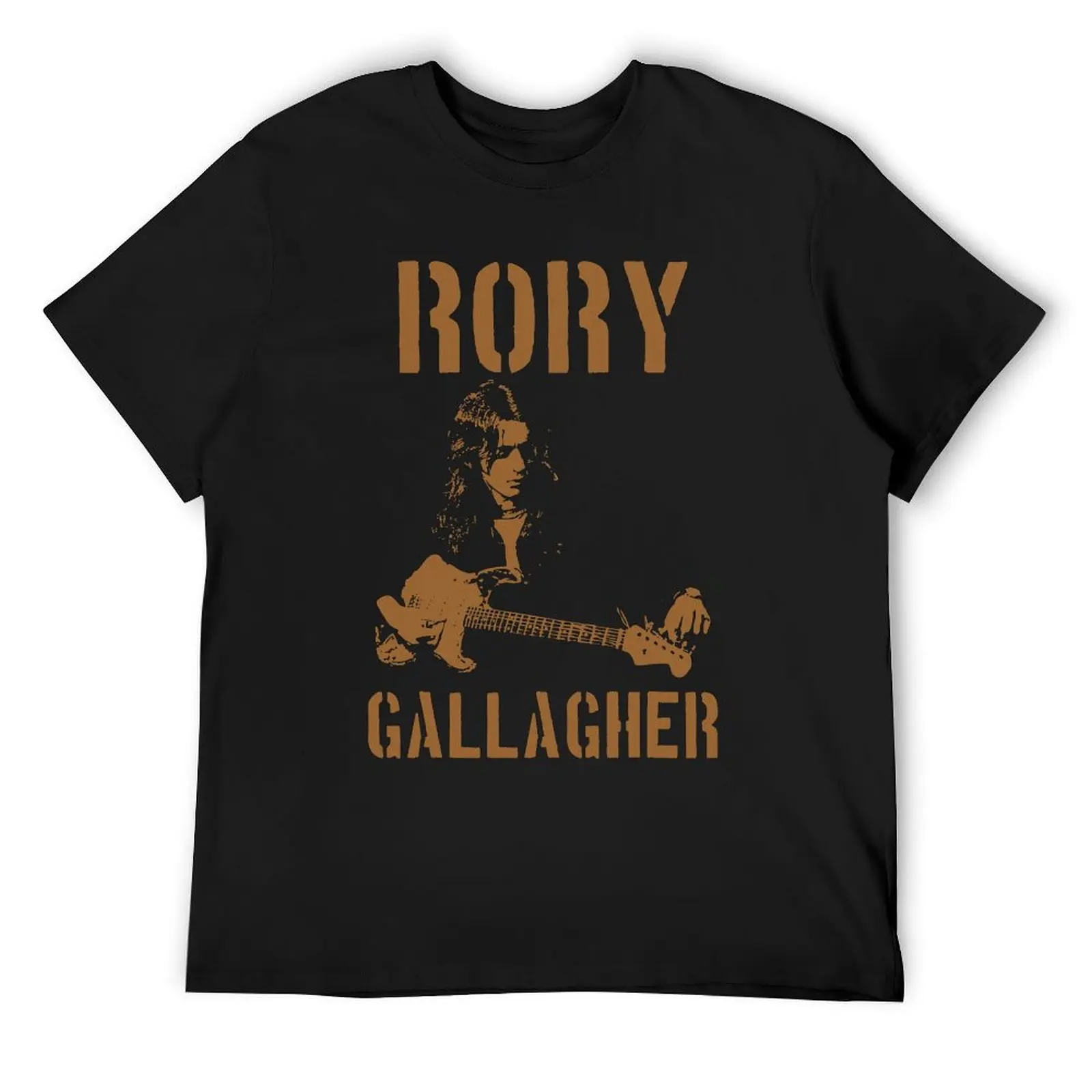 Funny Gifts Rory Male Gallagher Guitarist Gift Fans T-Shirt anime clothes plus size tops anime t shirts for men cotton