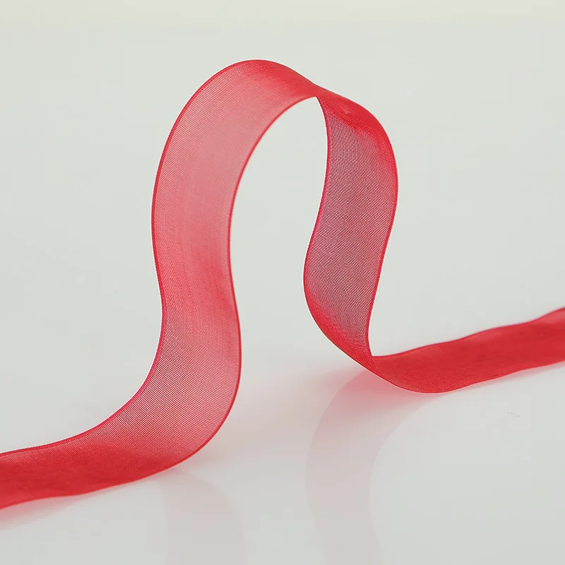 100 Yards Organza-Band für Blumensträuße, Geschenkverpackungen, Kleidungszubehör, DIY-Bastelarbeiten, Hochzeits- und Partydekorationen, Bänder, Nähzubehör – Detail 6