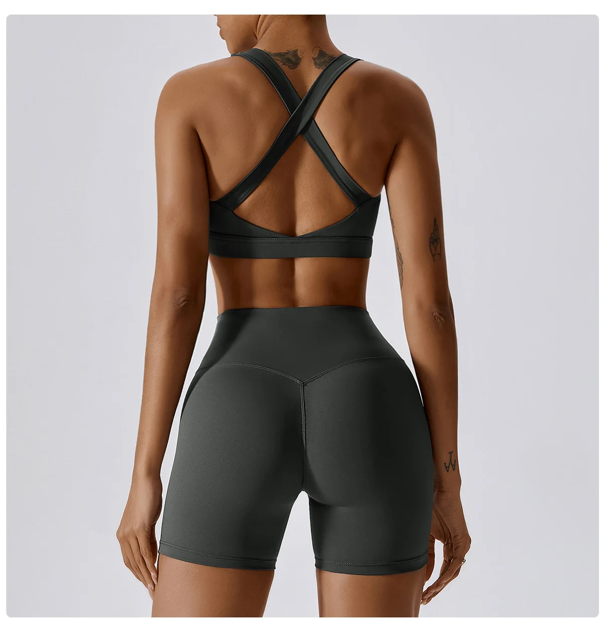 Frauen Cross Strap Sport BH Top Frauen Push-up Sport BH Yoga Gym Crop Top Büstenhalter Fitness Top Sport BH atmungsaktive BHs – Detail 19
