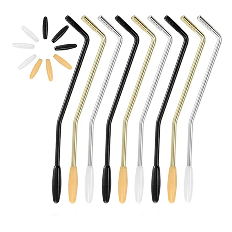 

AZZ-9 Pack Threaded Tremolo Arm, 6MM Tremolo Bar, Tremolo Arm with Tips for , Electric Guitar, Tremolo System