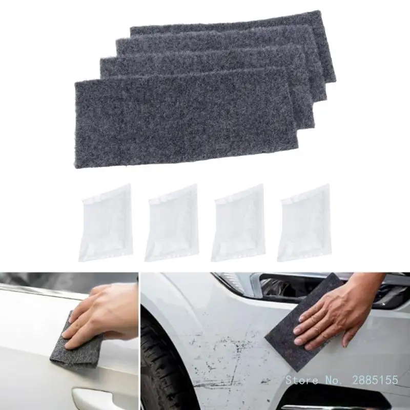 

4Pcs Nanometre Sparkle Antiscratch Cloth for Car Scratch Magic Cloth Repair Paint Scratches Metal Polishing Cloth