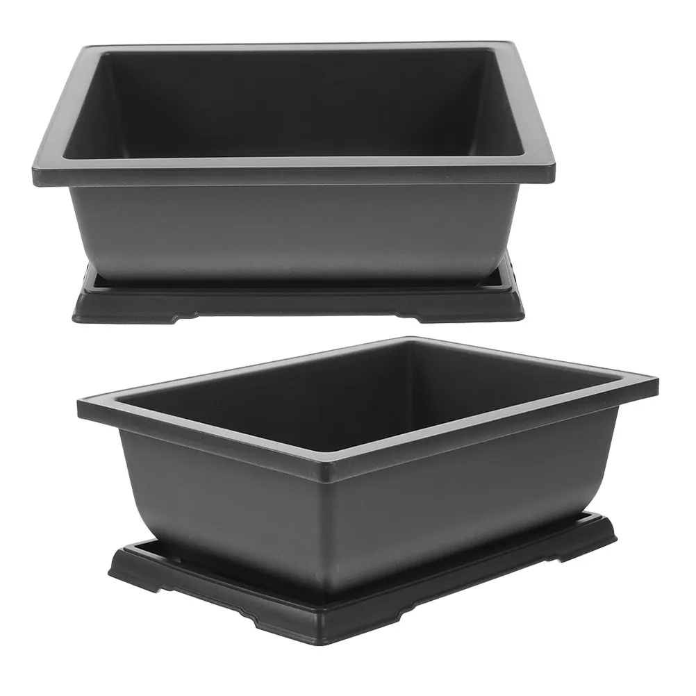 

Прямоугольный маленький пластиковый горшок для суккулентов с дренажными отверстиями, уникальный винтажный дизайн, цветочный горшок для комнатных и уличных растений