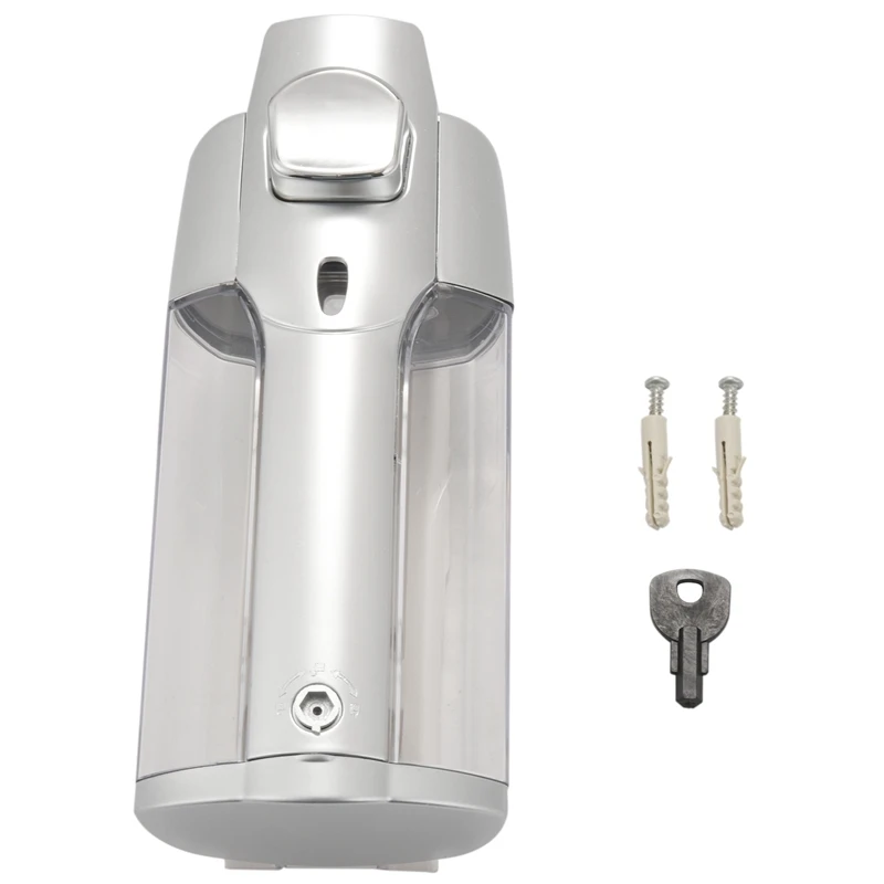 

【Hot Cake】Soap Dispenser, Hand Dispenser Wall Mounted, Hand Gel Dispenser Manual 350Ml, Shower Gel, Shampoo Dispensers For Kitch