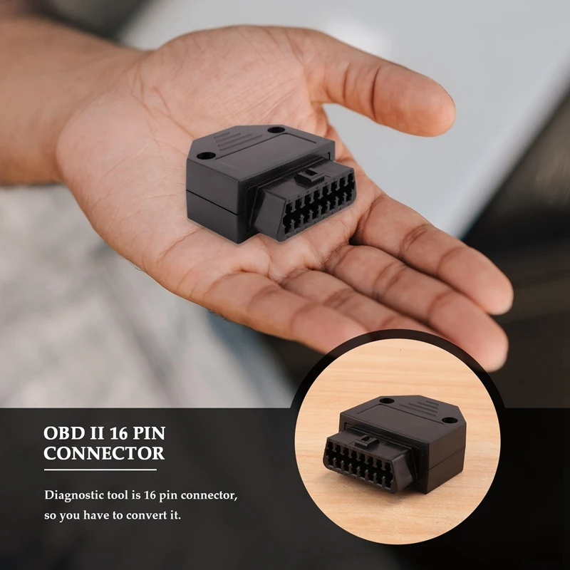 16-контактный разъем OBD2 OBD II, диагностический инструмент, адаптер OBD, разъем + корпуса + терминал + винты