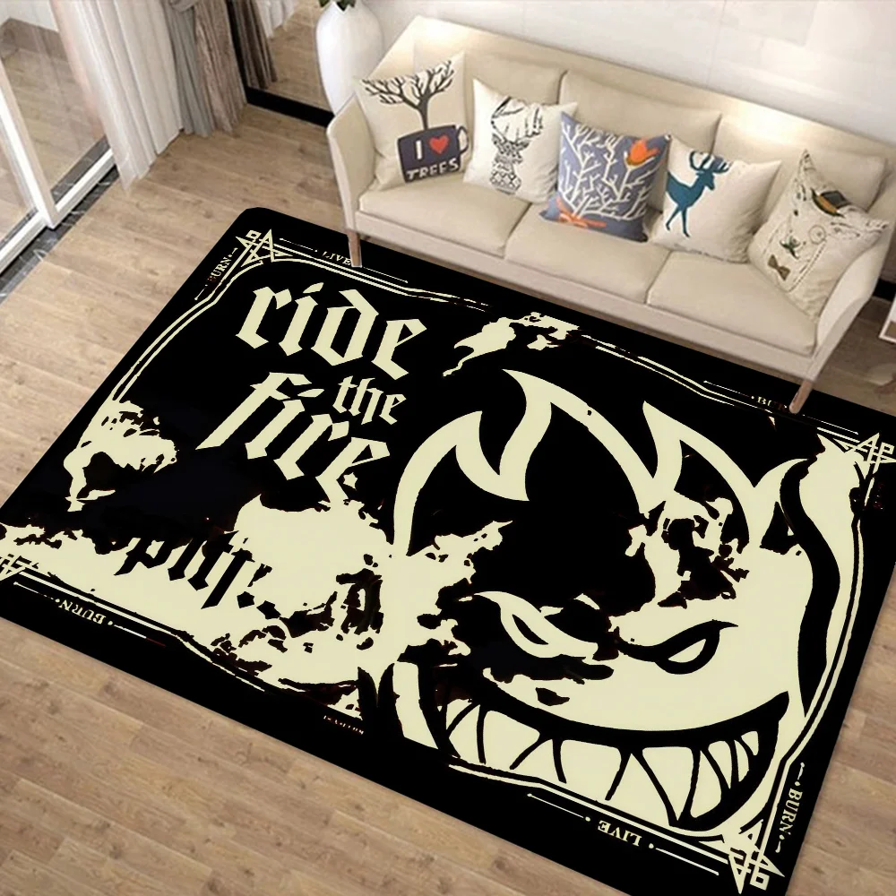 S-Spit F-Fires-alfombrillas antideslizantes con Logo para habitación, cojín de tira larga que absorbe el agua, felpudo de bienvenida