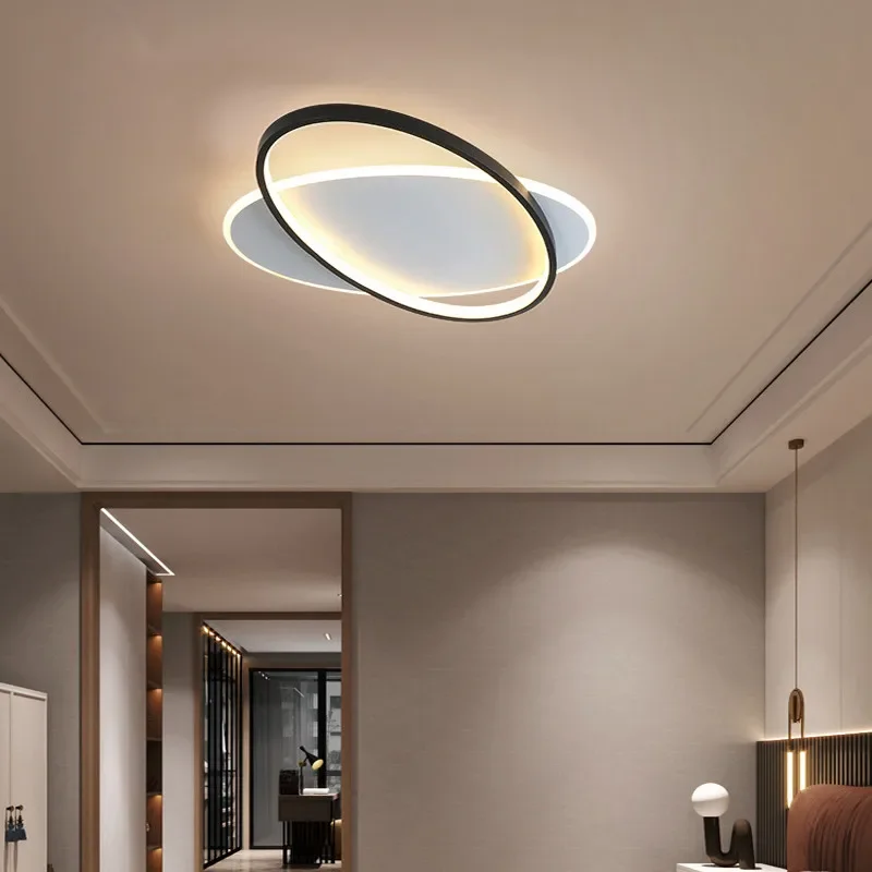 Modern Simple LED Ceiling Lights For Living Room Bedroom Study Indoor Round Lighting Lamps Decoration Home Lustre Fixtures