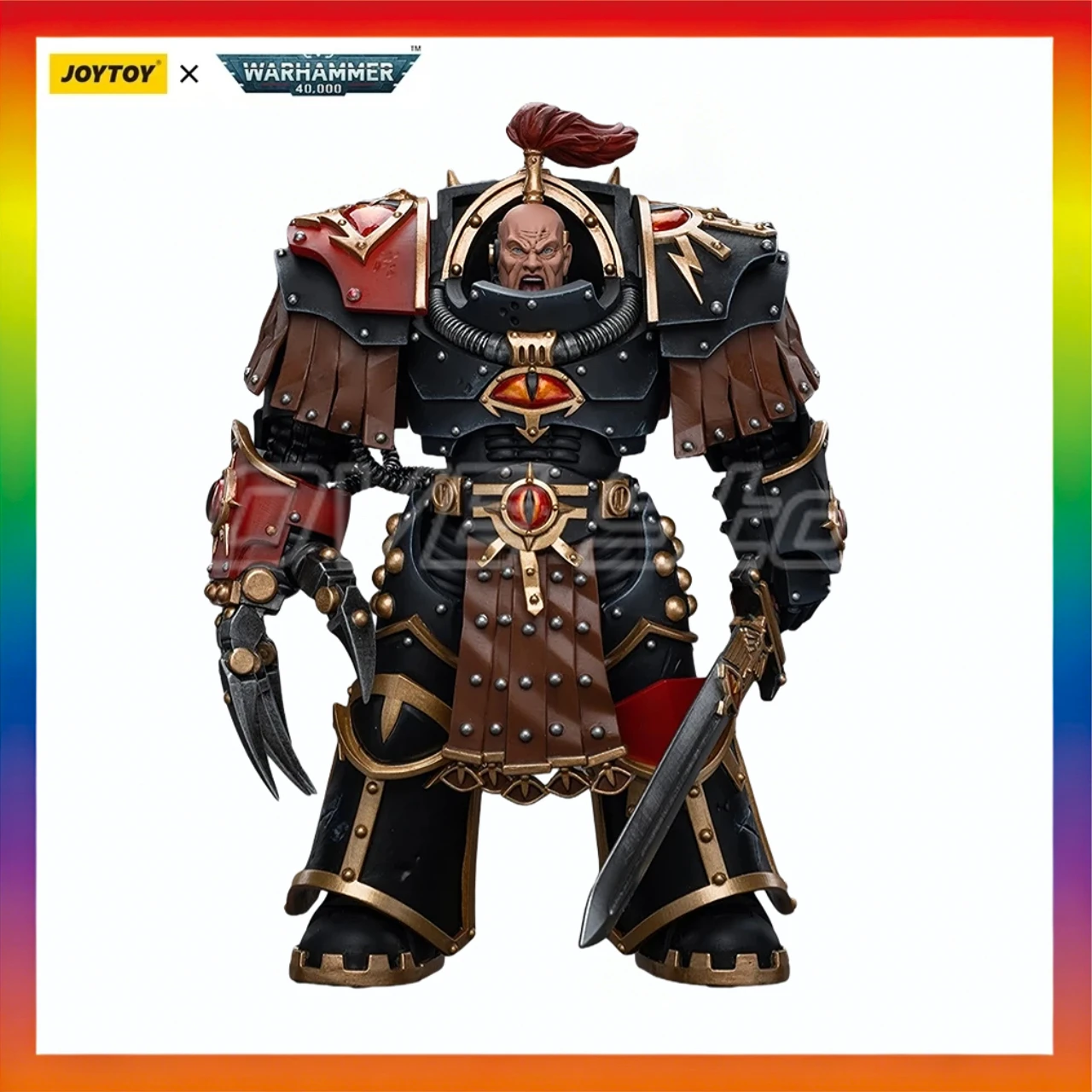 

In Stock Original JOYTOY Warhammer 40K Sons of HorusEzekyle AbaddonFirst Captain of The XVlth Legion1/18 Action Figure Model