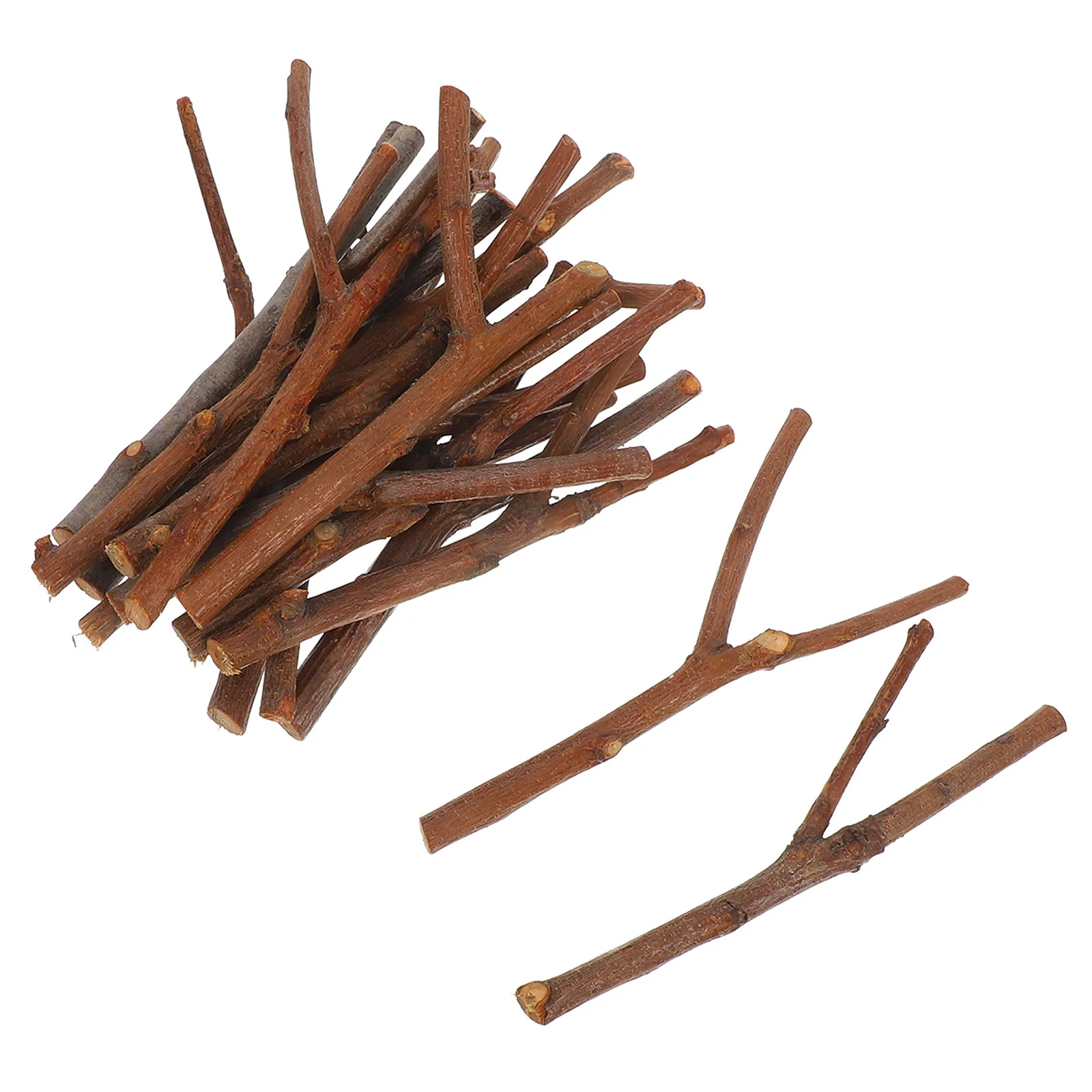 

20pcs Tree Branch Materials Y Shaped Wooden Craft Sticks Natural Birch Twigs For Diy Home Decor Rustic Centerpiece School