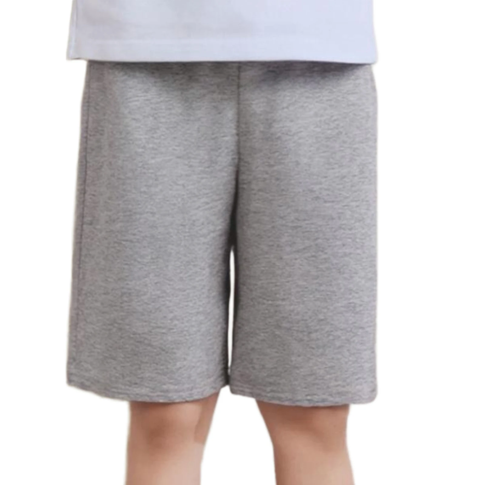 

Kids Boys Girls Shorts Cotton Elastic Waistband Solid Color Shorts Sweatpants for School Workout Running Jogging Casual Clothes
