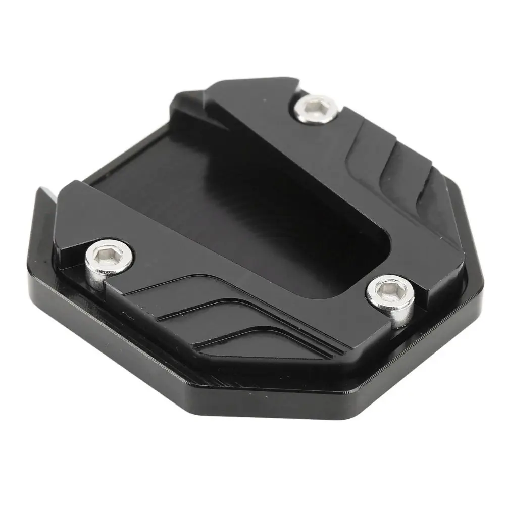 

Aluminium Alloy Motorcycle Side Stand Plate High Strength Black Kickstand Pad Anti-Skid Universal Kickstand Extender Parking