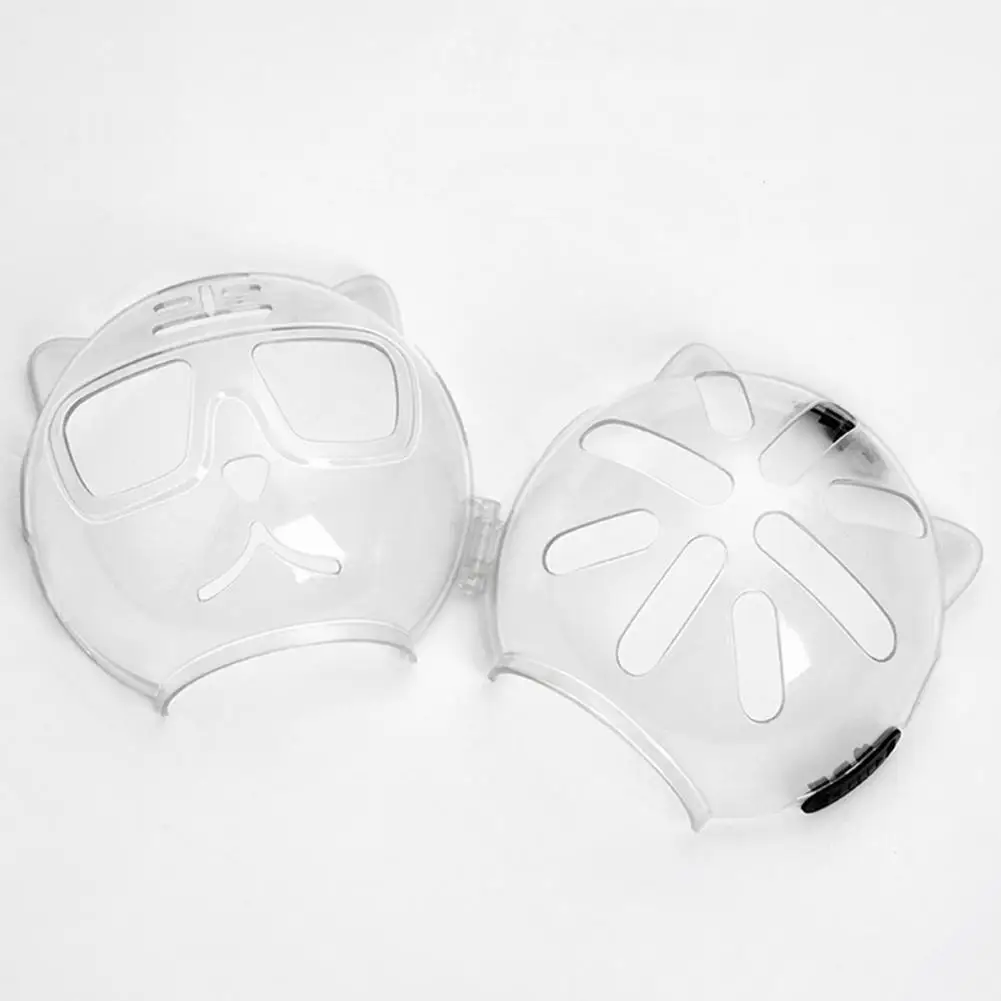 Breathable Cat Hood Breathable Cat Grooming Hood with Ventilation Holes Protective Transparent Helmet for Post-operative