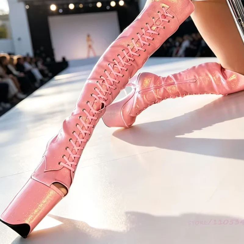 stivali-rosa-scintillanti-sugarbaby-20cm-con-cerniera-al-ginocchio-e-punta-aperta-scarpe-estive-da-donna-per-pole-dance-con-tacco-8-pollici-e-plateau-colorato-con-lacci