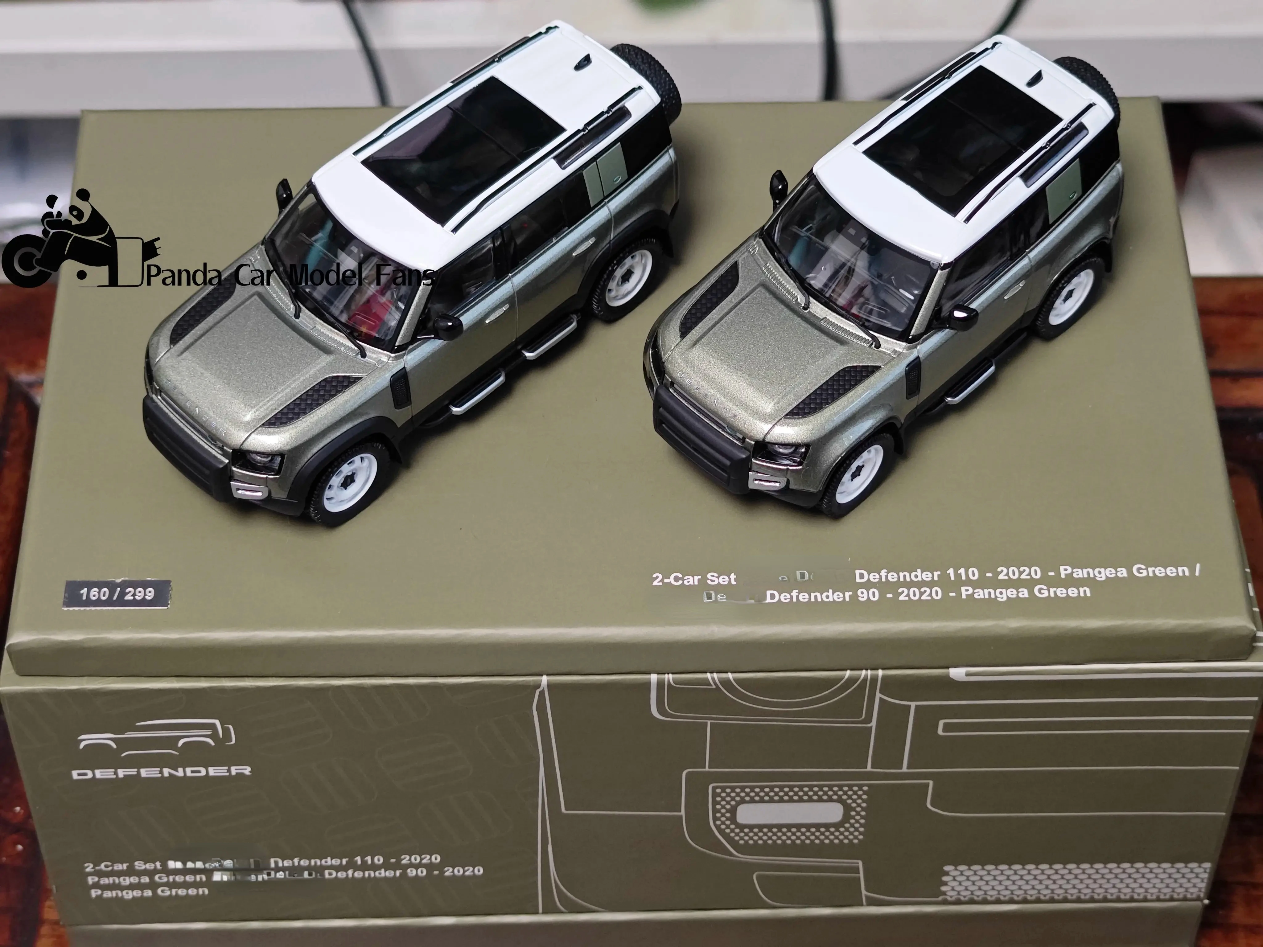 Almost Real 1/43 Range Rover Defender 2 set 90 +110 get 2 model Small scale hobby static viewing few pictures but special price