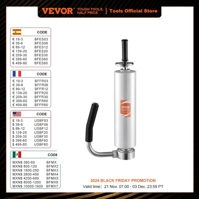 VEVOR Stretch Film Dispenser Manual Packaging Machine Shrink Film Telescopic Puller Holds Range from 30-50cm for Pallet Wrapping