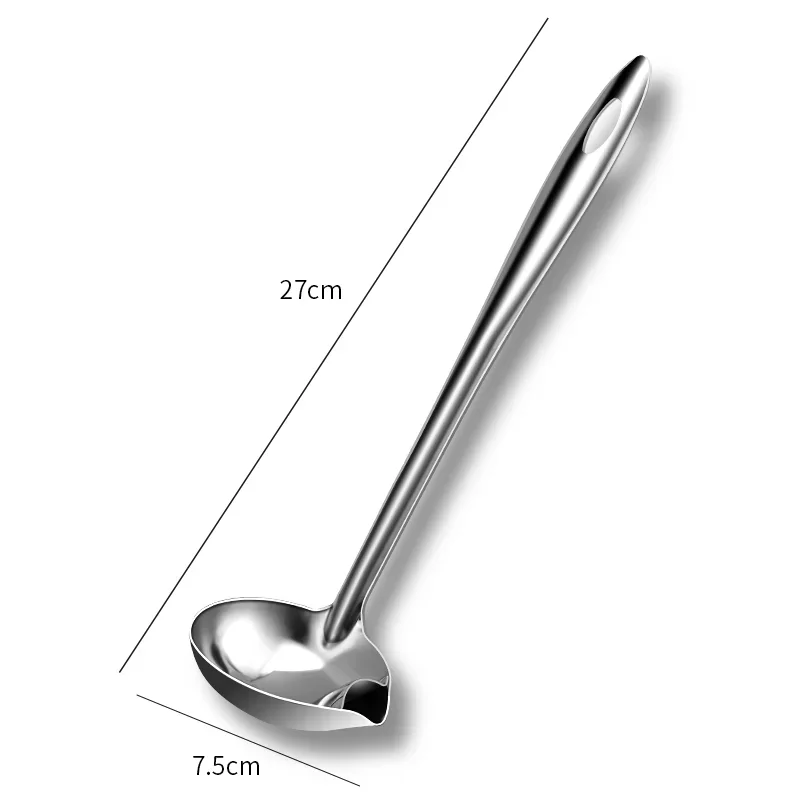 Stainless Steel Strainer Spoon Soup Strainer Kitchen Gravy Oil Soup Fat Separating Spoon Sour Cream Skimmer Kitchen Accessories