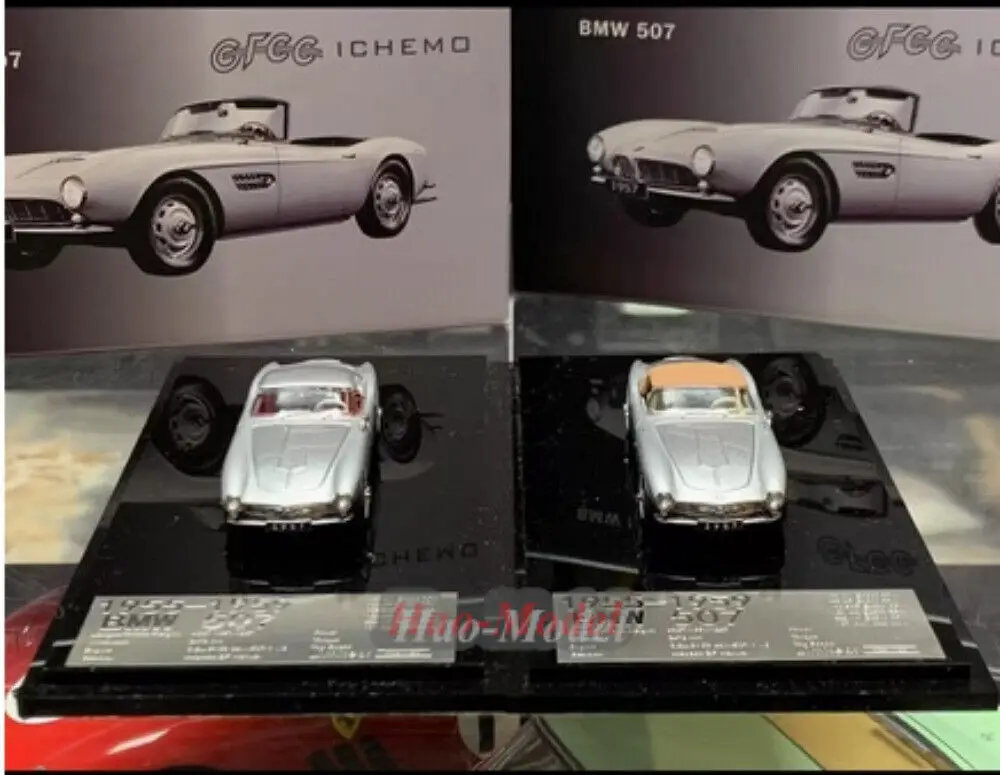 GFCC 1/64 For bmw 507 1957 Convertible hardtop Alloy Diecast Model Car Simulation Toys Birthday Gifts Hobby Display Collection